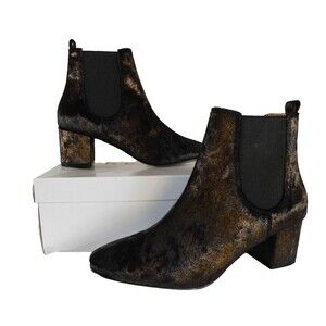 Report Women's Tress Chelsea Boots sz 6.5 M Bronze Metallic  Black